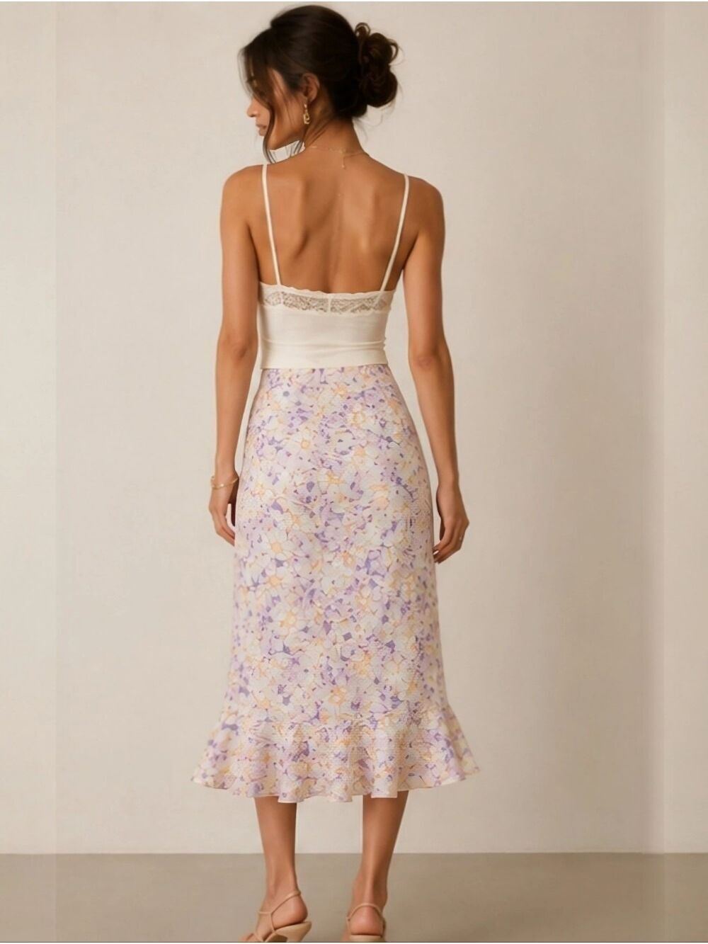 Anthropologie Skye Ruffled Faux Wrap Skirt XS (US 0/2) - Picture 2 of 9